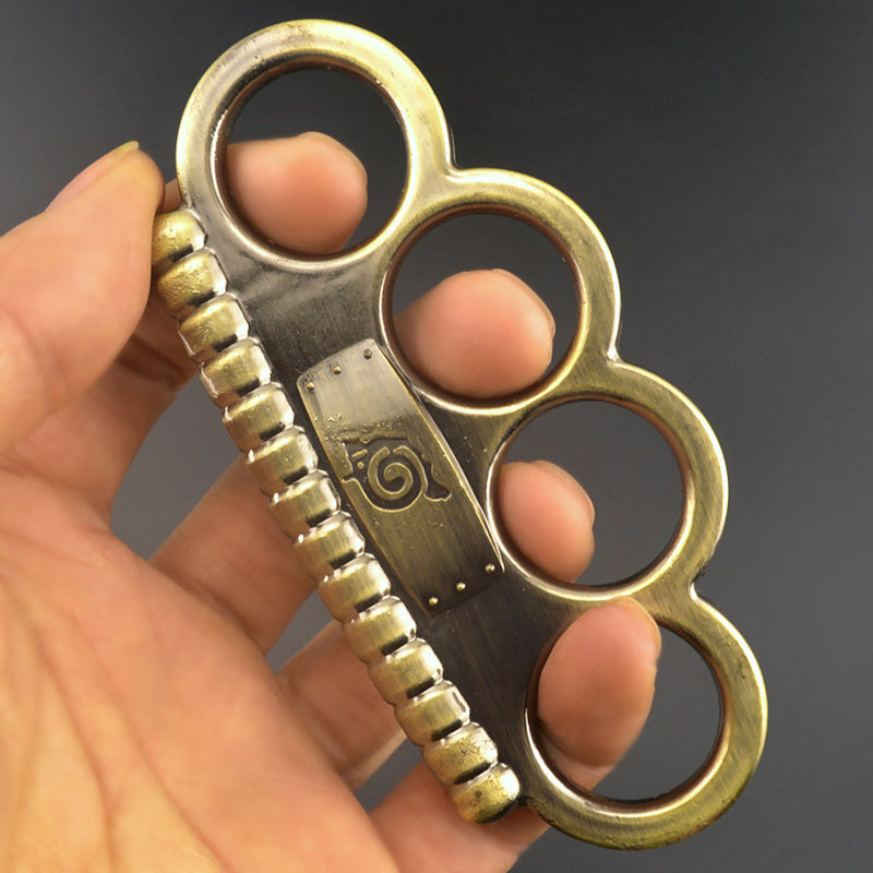 NINJIA MING - Solid Brass Knuckles Duster For Self Defense Window Breaker EDC Supplies