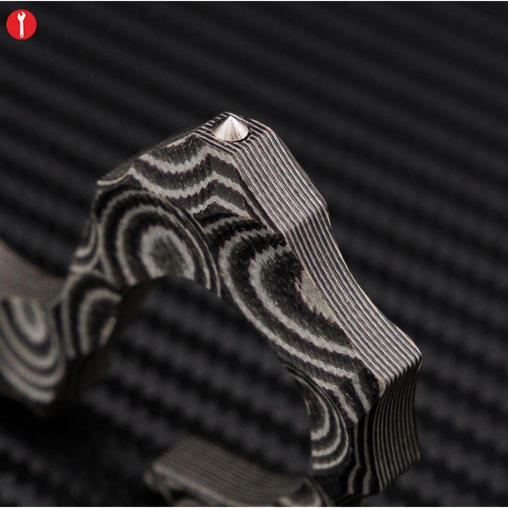 2019 Ultra-light G10 Material Seahorse Three Finger Spiked Brass Knuckles