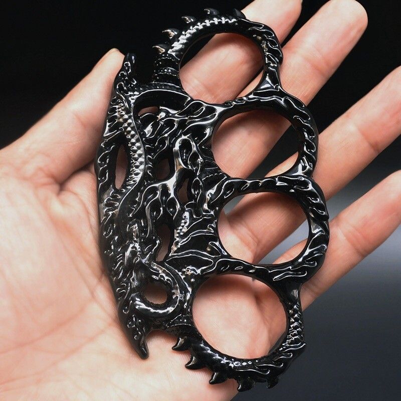 Dragon-patterned Thick High-strength Tactical Finger Ring