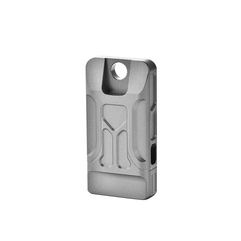 Titanium Pendant Whistle Double Barrel