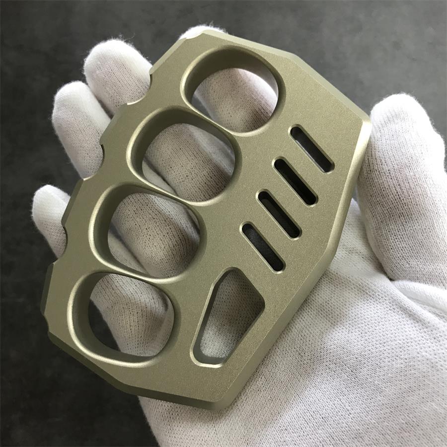 Aviation Aluminum Knuckle Dusters Large Finger Hole EDC Tool