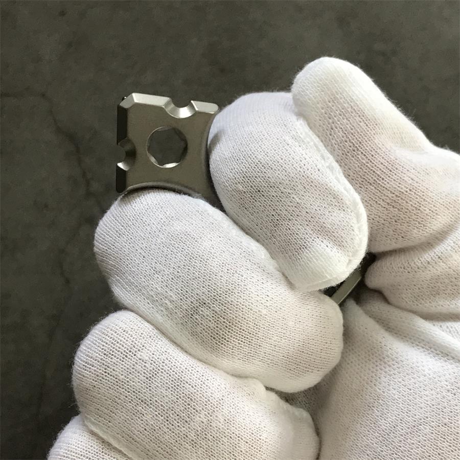 Versatile Titanium Bottle Opener Portable EDC Tool