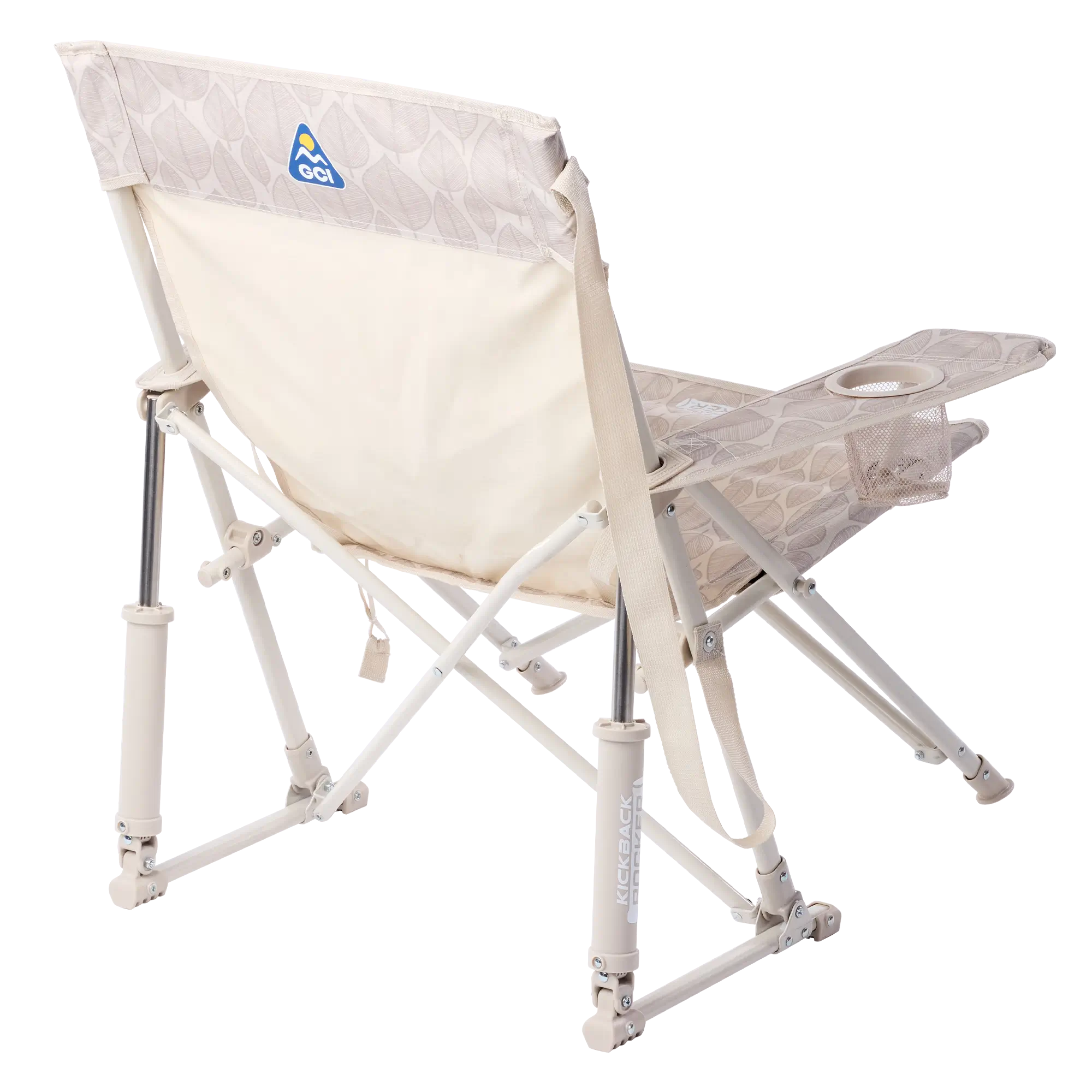 Kickback Rocker, Soft Neutral Leaf, Back Right Angled