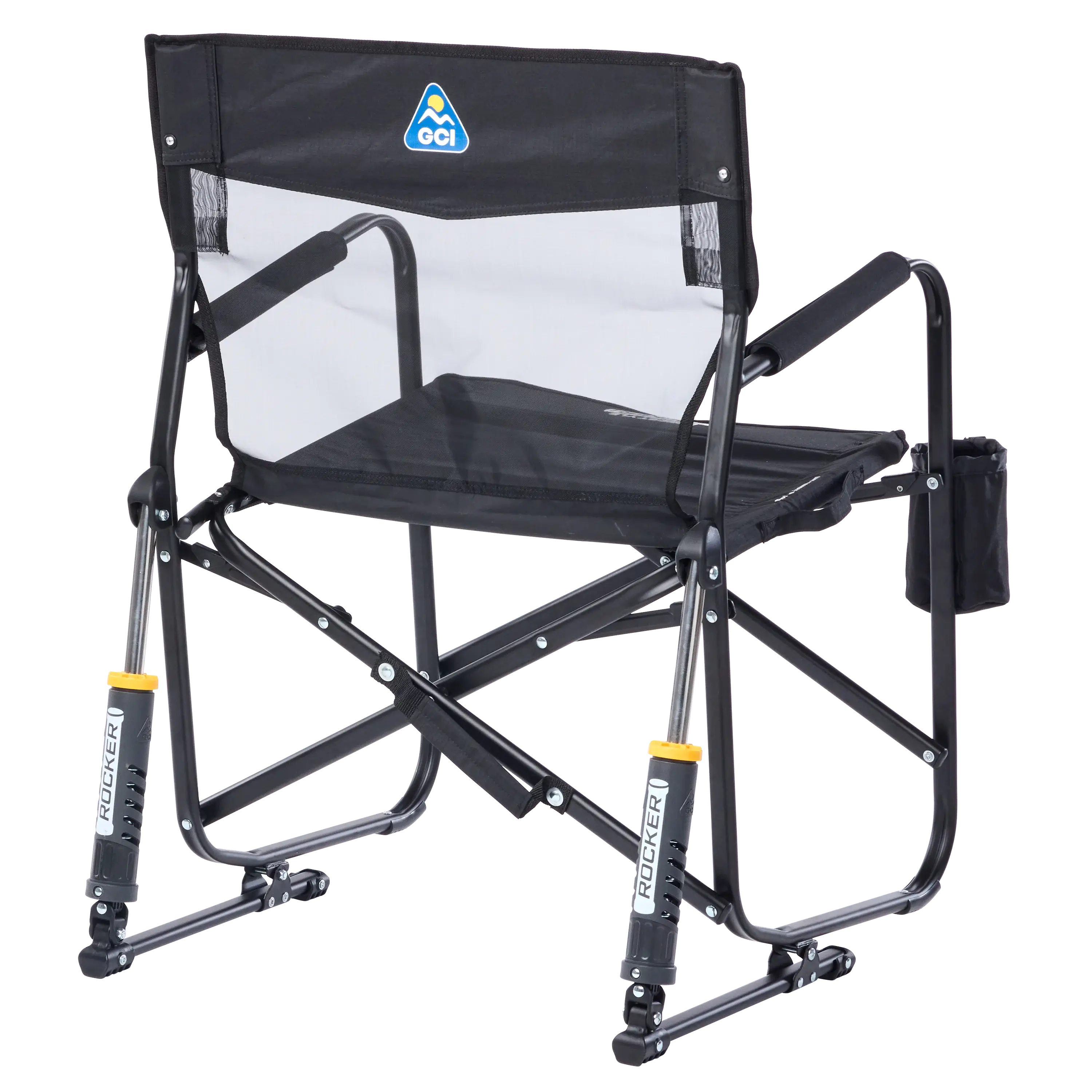 Back angle of black freestyle rocker elite.