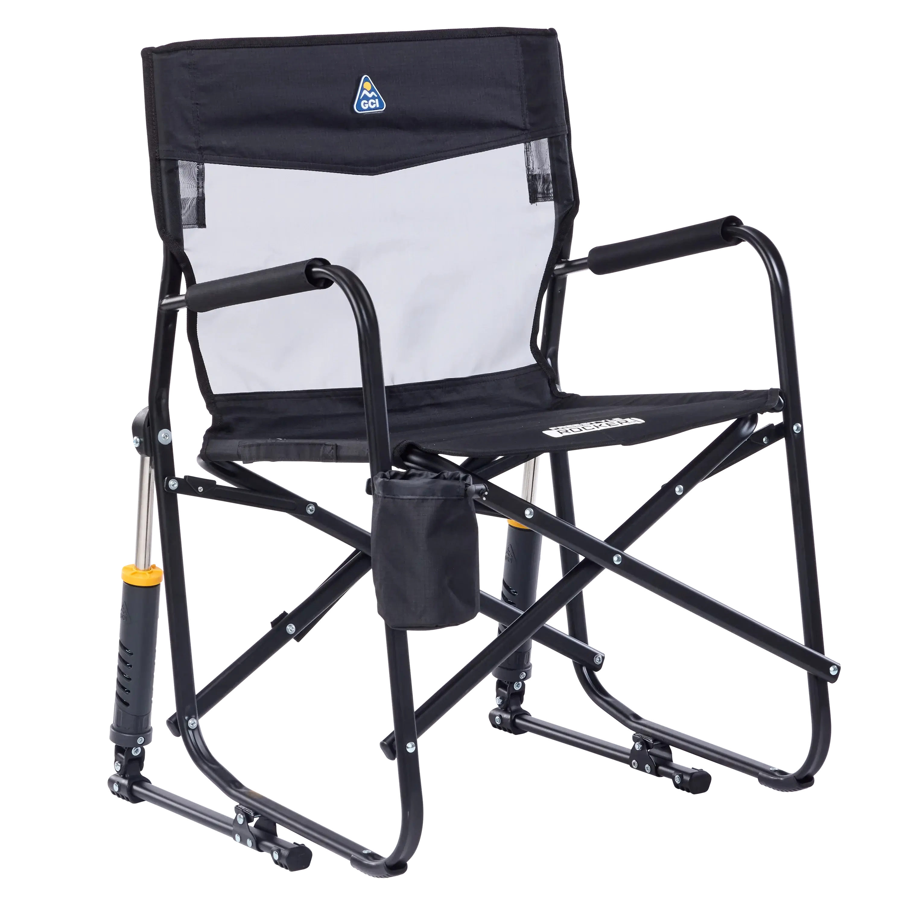 Side angle of black freestyle rocker elite.