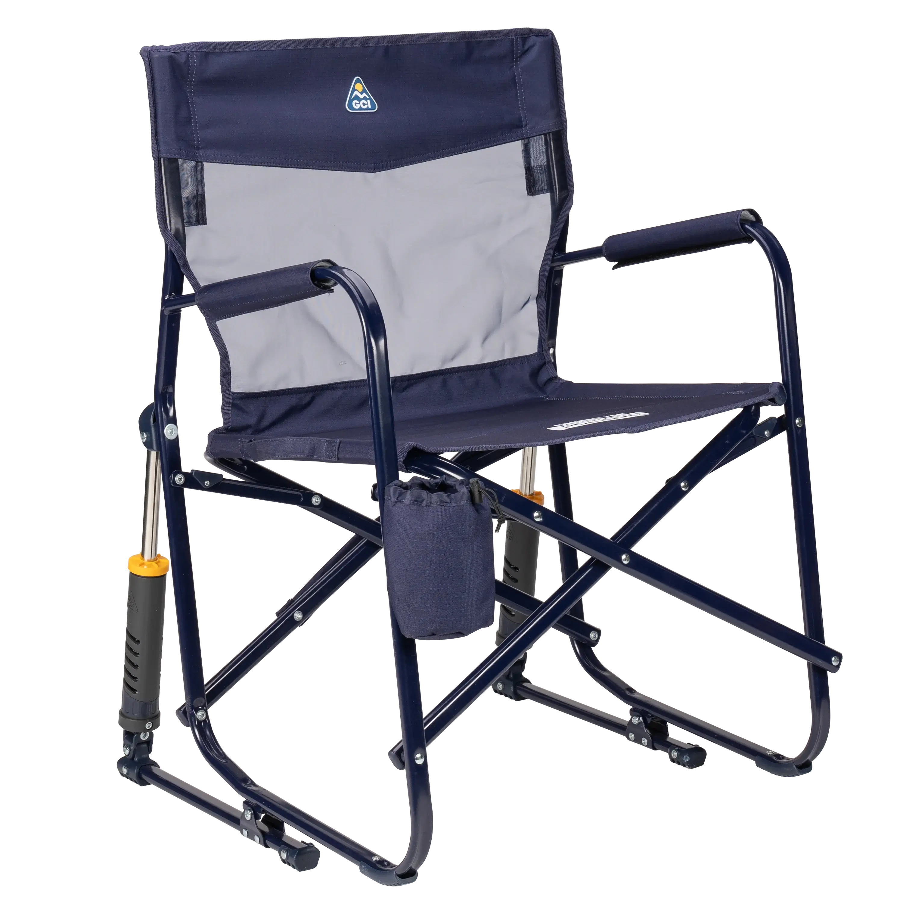 Side angle of rich blue freestyle rocker elite.