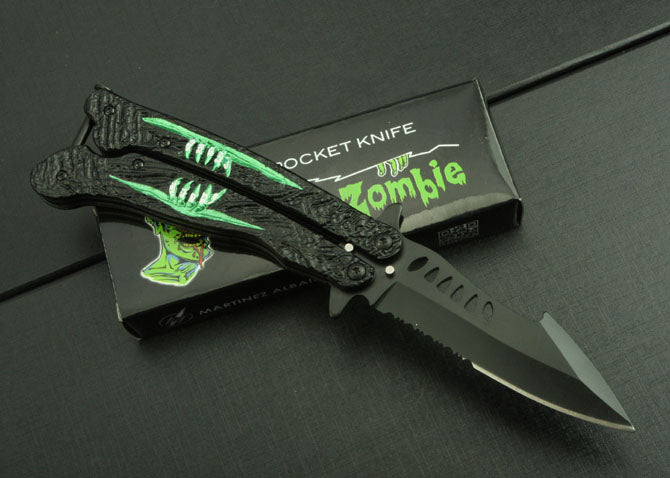 Crazy Zombie Folding Knife