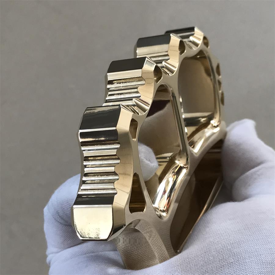 Thickened Solid Brass Knuckle Duster Broken Window EDC Tool