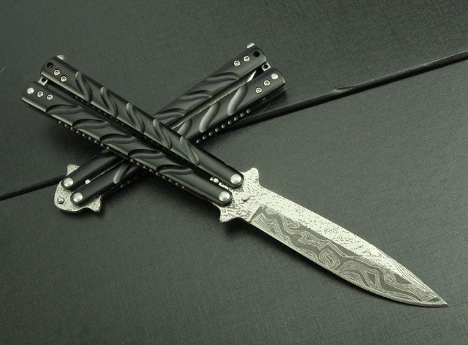 Corrugated Steel Folding Knife