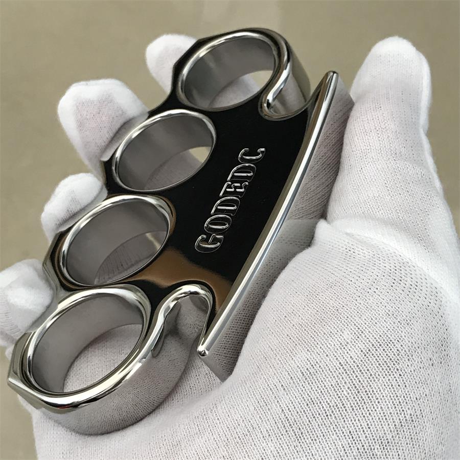 The King GODEDC Solid Classic Mirror Steel Knuckle Duster