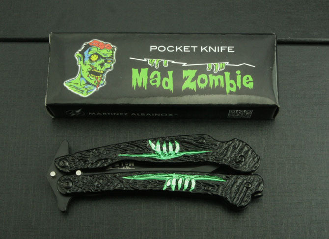 Crazy Zombie Folding Knife