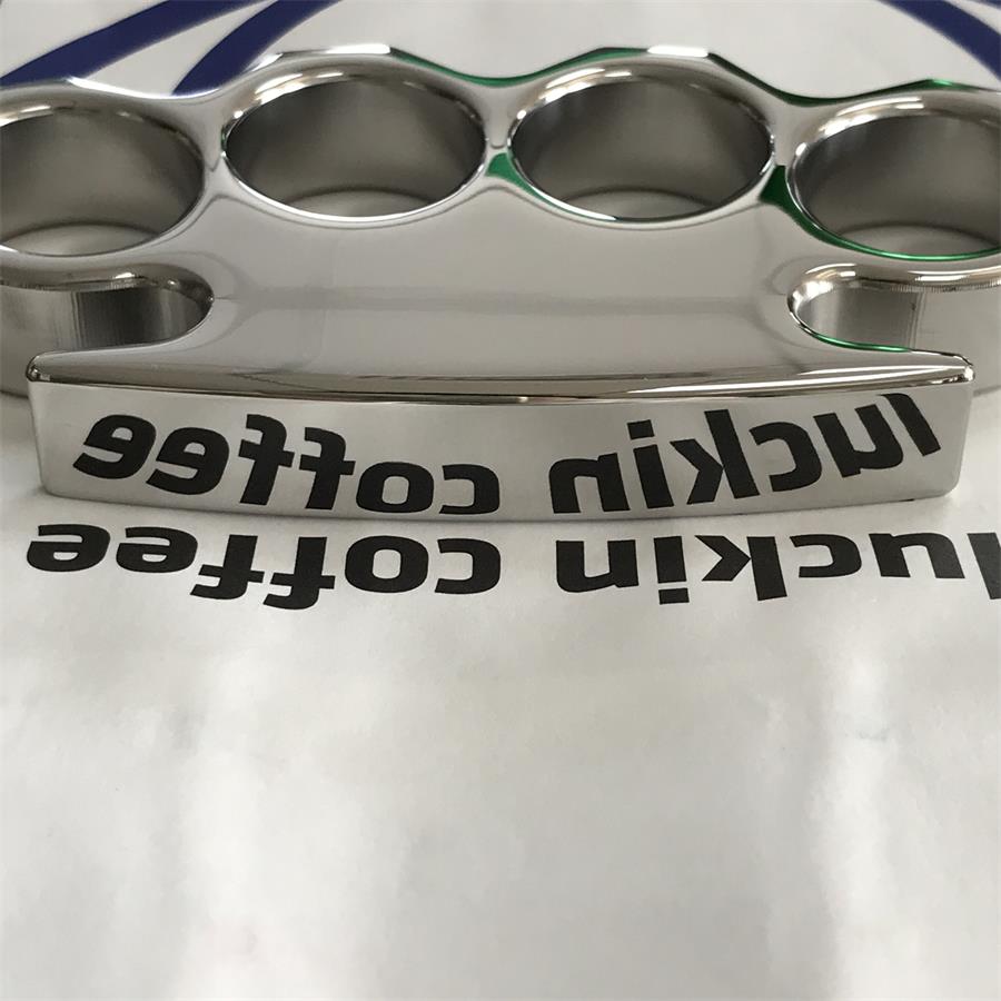 The King Classic Mirror Steel Knuckle Duster Self Defense EDC Tool