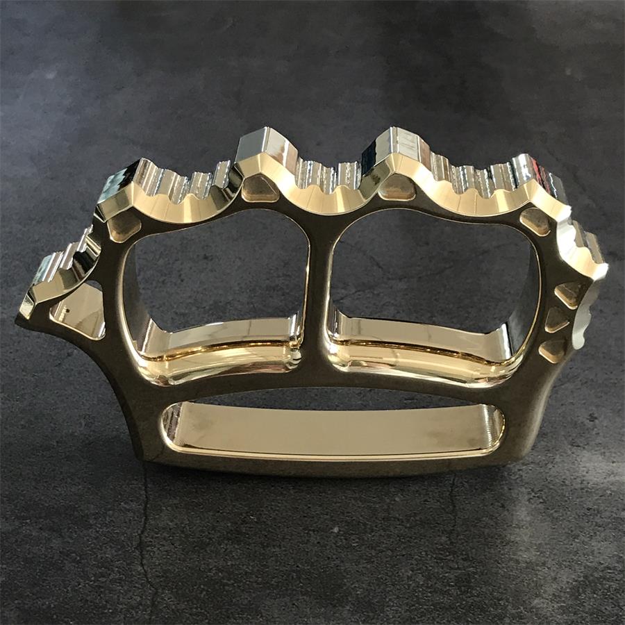 Thickened Solid Brass Knuckle Duster Broken Window EDC Tool
