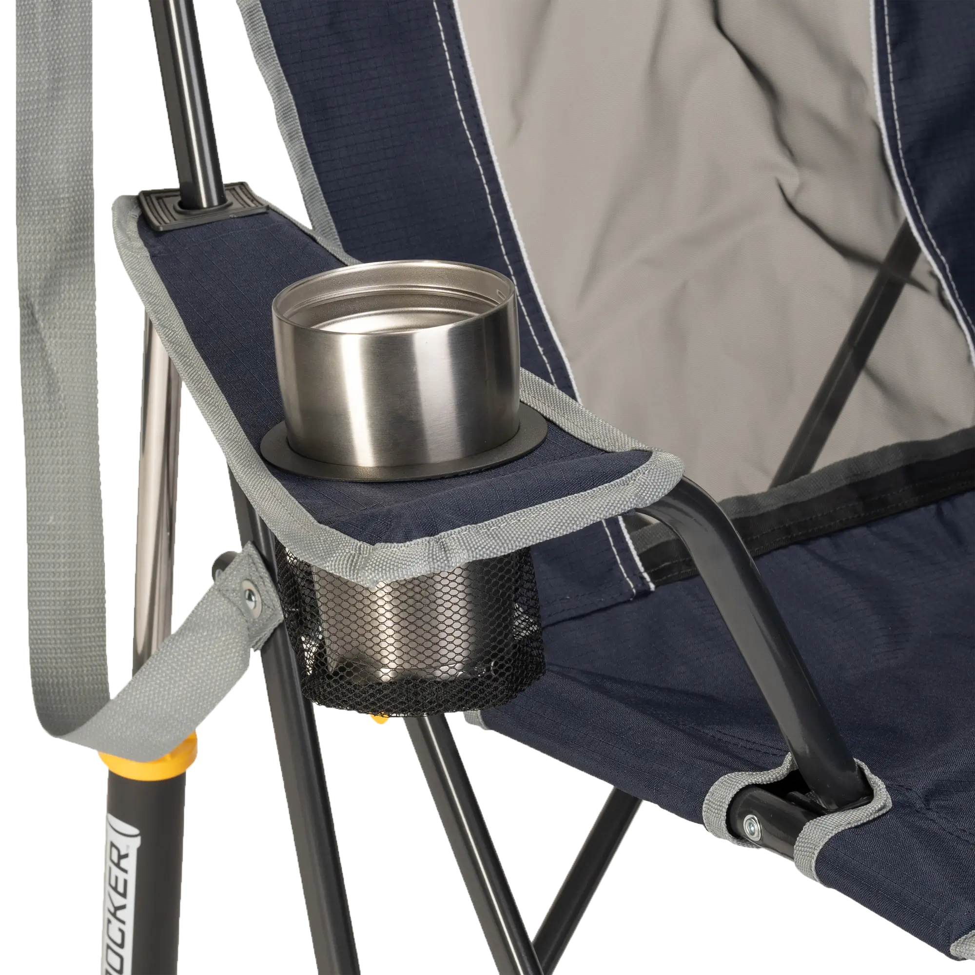 Comfort Pro Rocker, Indigo, Cup Holder