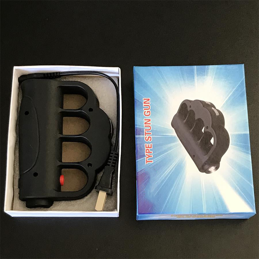 Multi-function Knuckle Stun GUN Baton Flashlight
