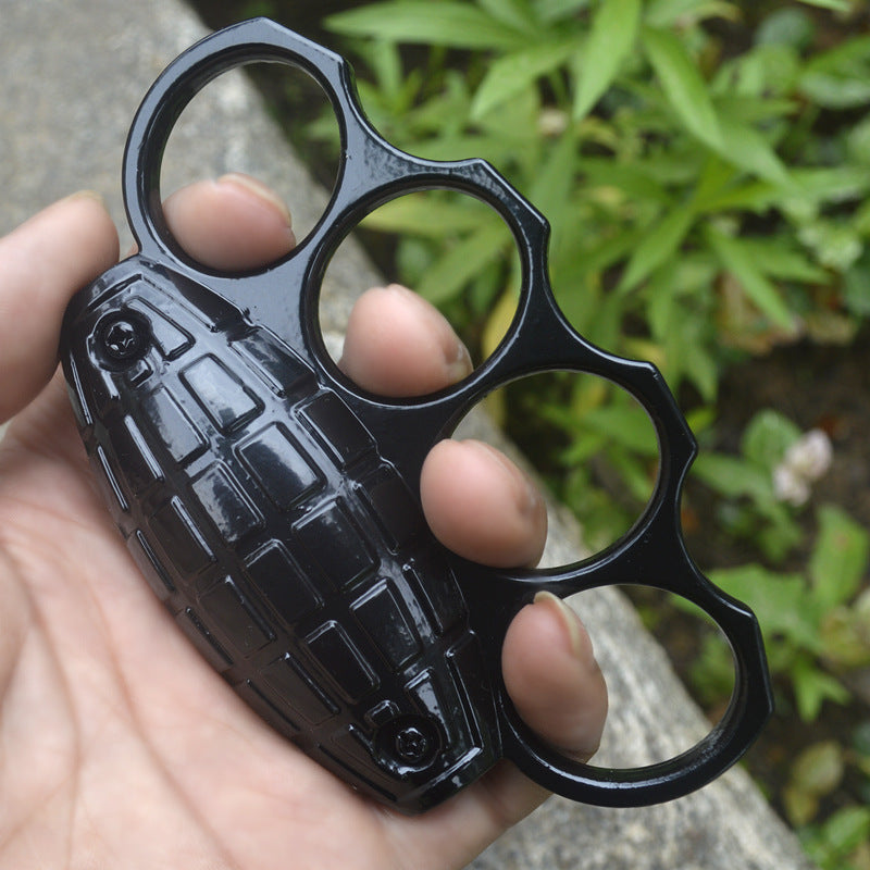 Creative Style Strong Metal Brass Knuckle Duster Four Finger Tiger Outdoor Camping Safety Defense Pocket EDC Tool