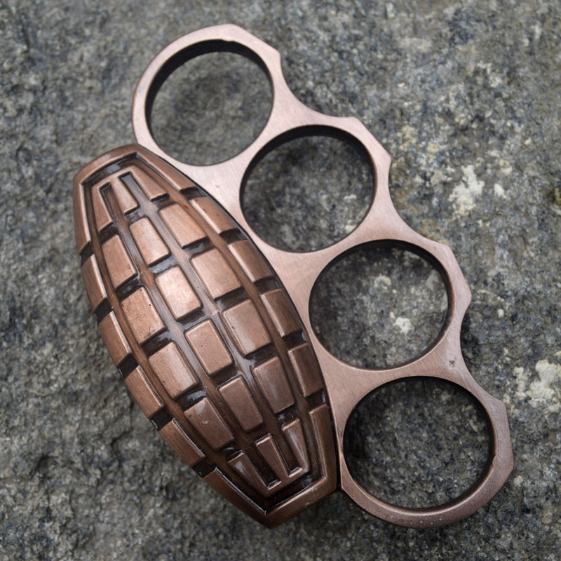 Creative Style Strong Metal Brass Knuckle Duster Four Finger Tiger Outdoor Camping Safety Defense Pocket EDC Tool