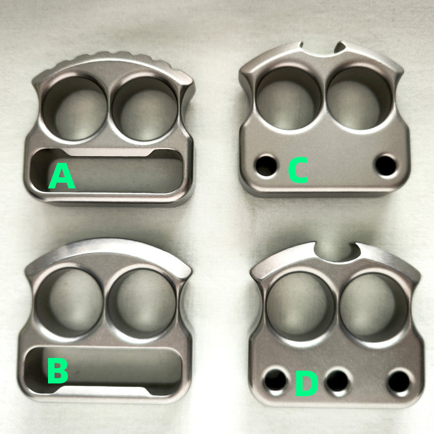 Multifunctional Titanium Alloy Bottle Opener Knuckle Duster