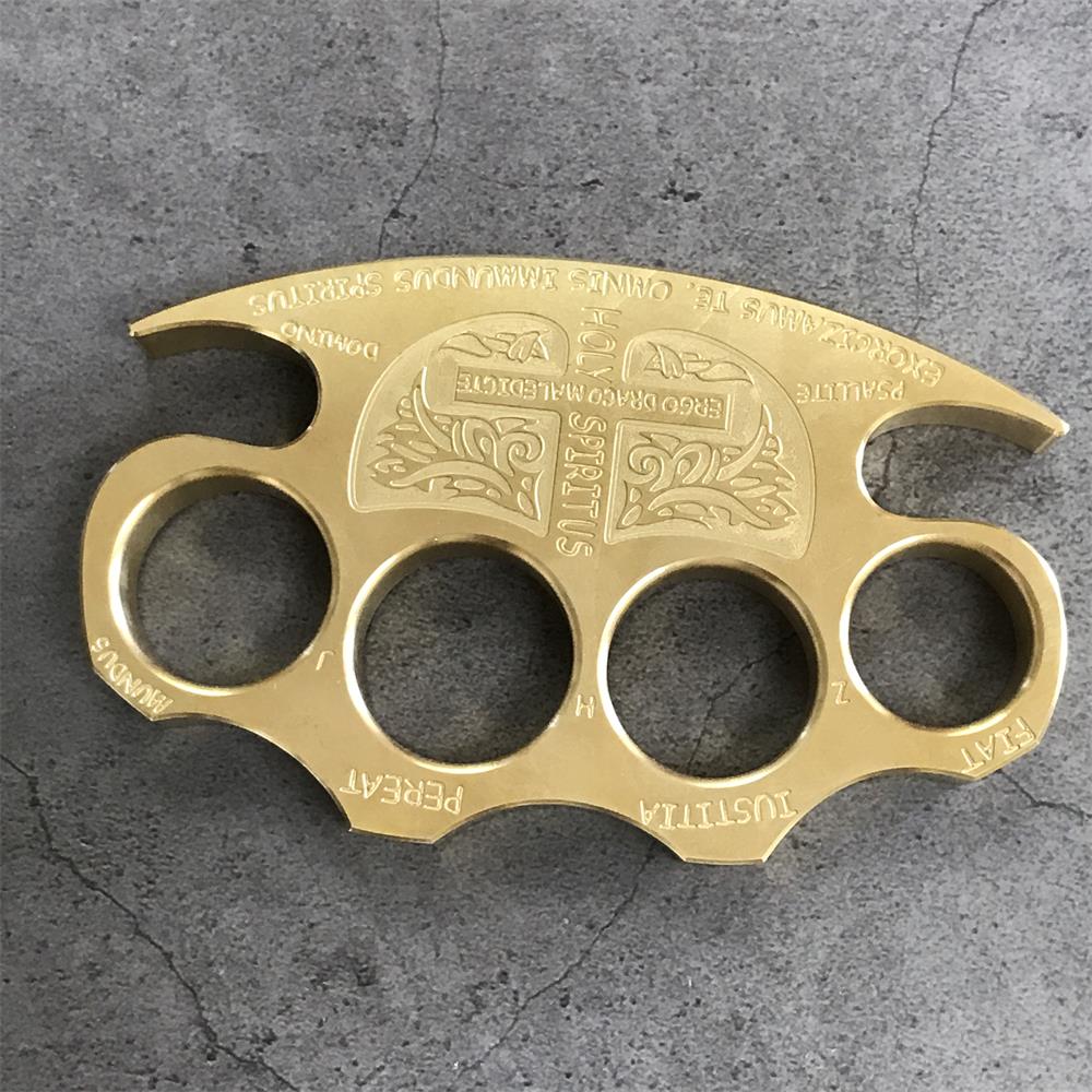 Warrior Solid Brass Knuckle Duster Self-defense Window Breaking EDC Tool