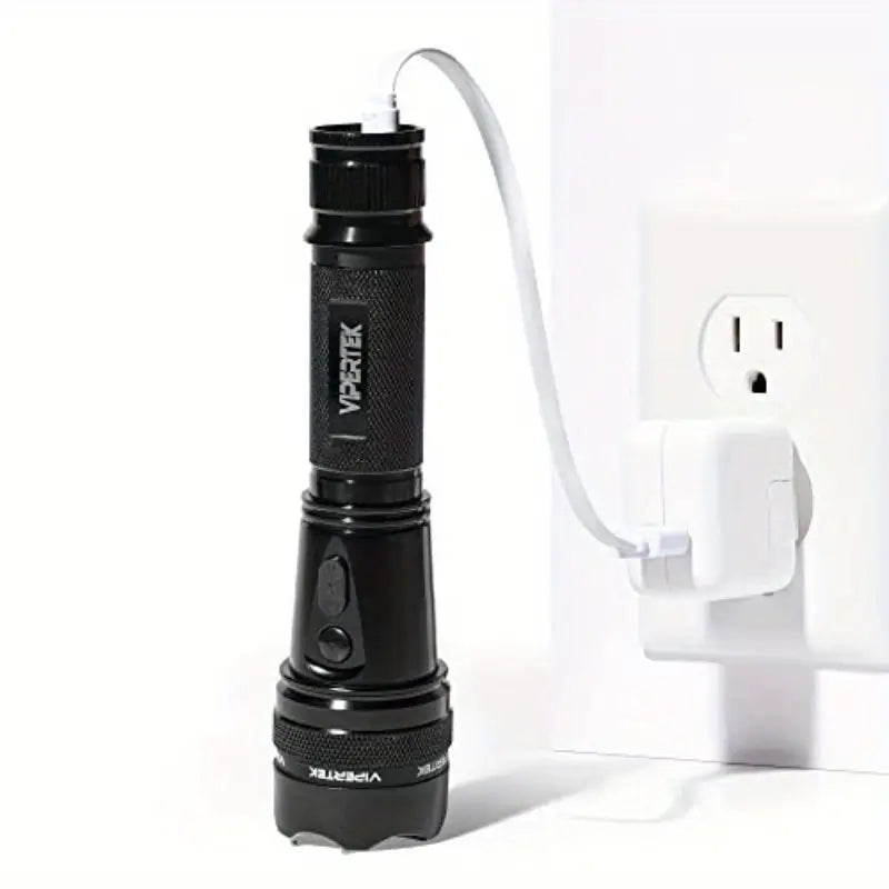 Heavy Duty Aluminum Stun Gun with LED - 10.5" Portable Tactical Stun Gun, Ergonomic Design, Rechargeable & Compact for Self, Hunting, Fishing, Activities, Stun Gun for Hunting, Tactical Gear, Ergonomic Grip, Durable Construction