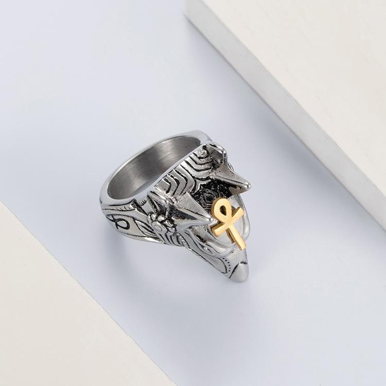 Anubis Full Stainless Steel Self Defense Ring
