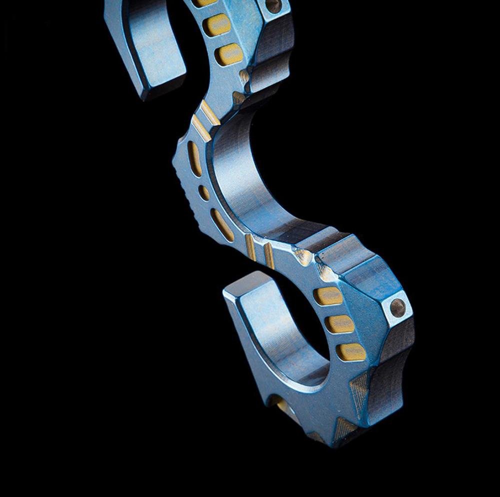 Titanium EDC Brass Knuckles Paperweight - Cakra EDC Gadgets