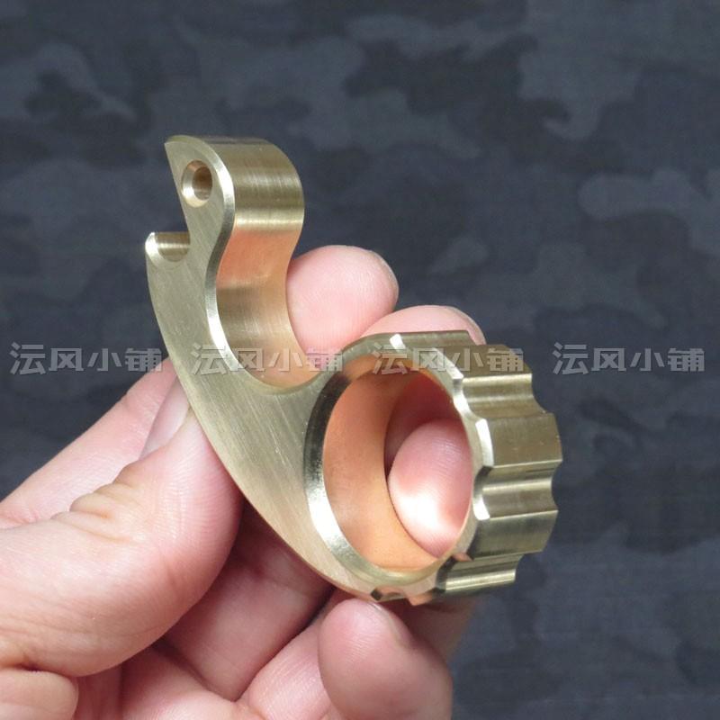 2019 Small Snail Real Brass One Finger Brass Knuckles