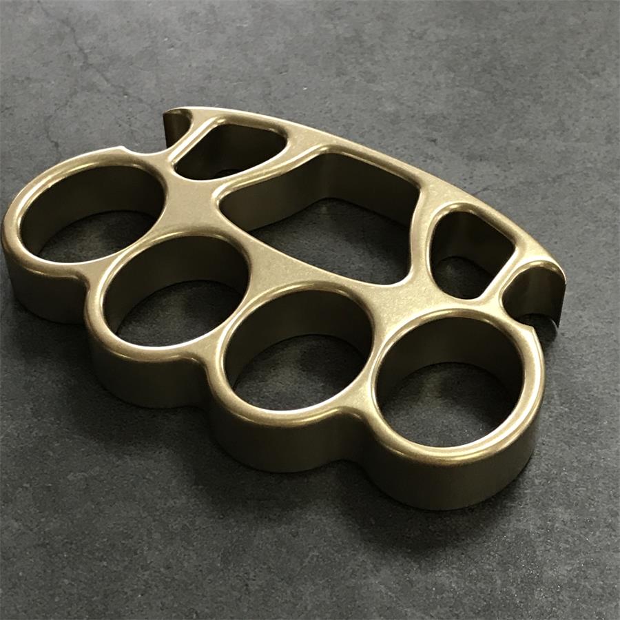 Mate X2 Savage -Stonewashed Brass Knuckle Dusters Bottle Opener EDC Tools