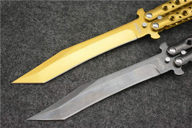 Nine-hole Butterfly Folding Knife
