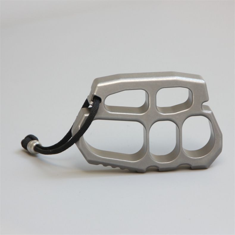 Solid Steel Knuckle Duster Self-Defense EDC Tool