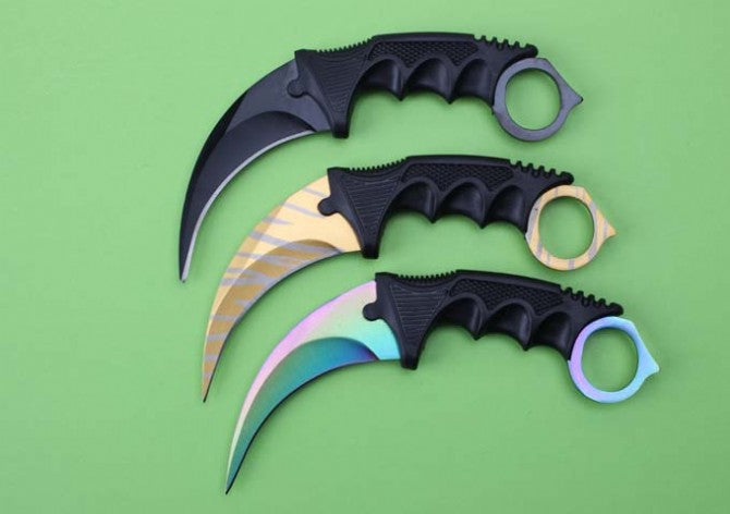 Steel tiger claw knife (three colors)