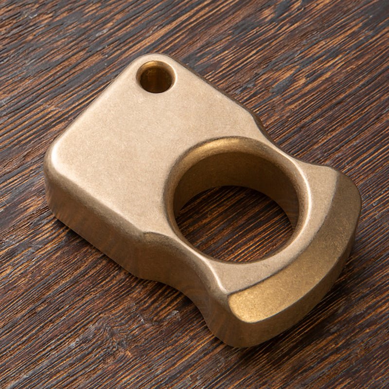 Full Brass Stonewash Knuckles Weapon - Cakra EDC Gadgets