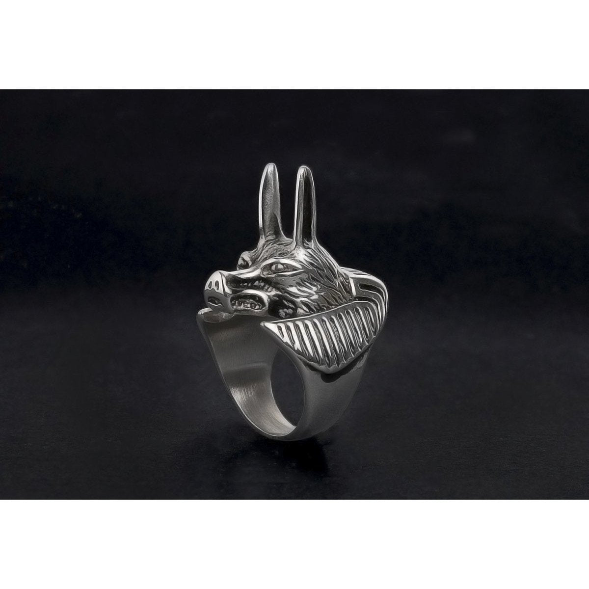 Wolf Head Full Stainless Steel Women's Self Defense Ring - Cakra EDC Gadgets