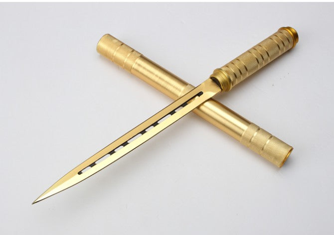 Keepsake Double - Bladed Baton Knife, Four - section Extended Version