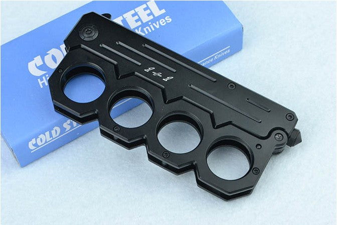 Knuckle guard quick-opening folding knife