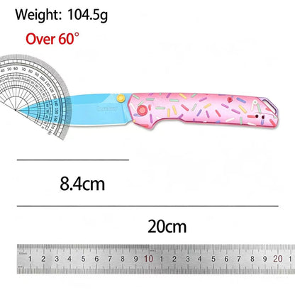 Kershaw-2038 Donut-Style Folding Knife – Aluminum Handle, Portable EDC Outdoor Folder