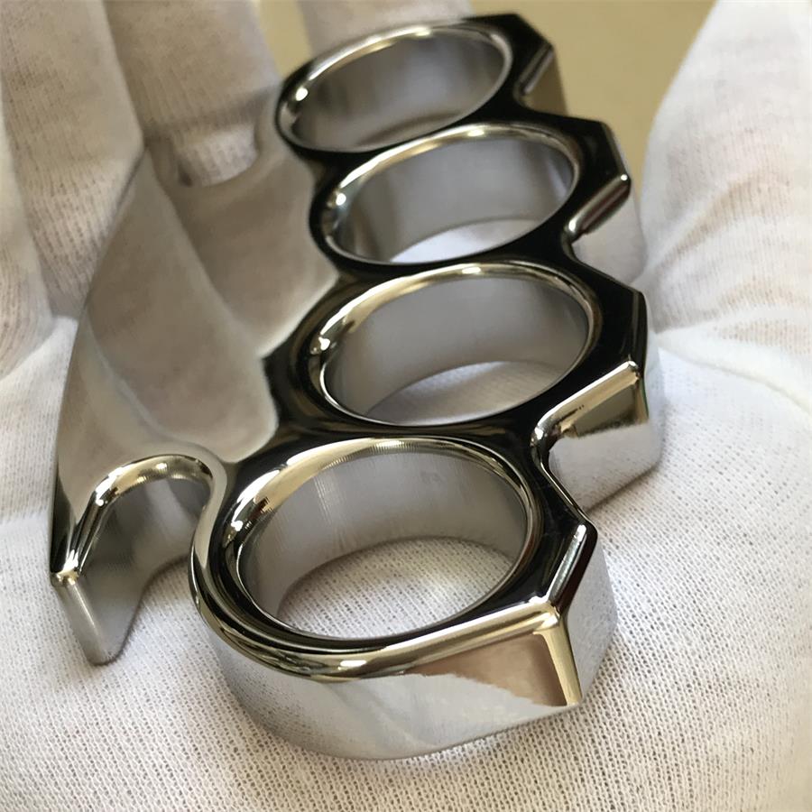 The King Classic Mirror Steel Knuckle Duster Self Defense EDC Tool