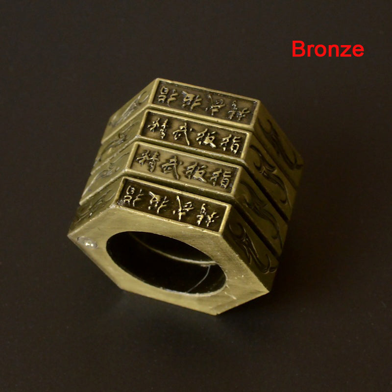 Folding Knuckle Duster Portable Training Self-defense EDC Tool