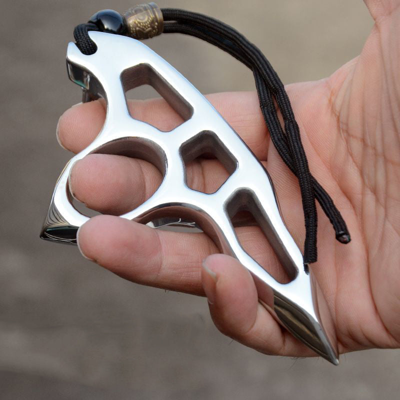 Thickened pure steel knuckle duster Emergency Window Breaker Boxing Combat Defense EDDC Tool