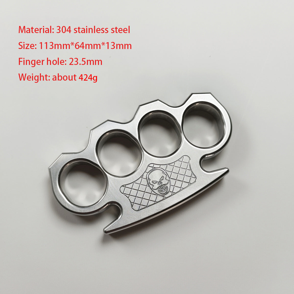 Solid Stainless Steel Knuckle Duster Defense Boxing Emergency Window Breaking Fighting EDC Tool