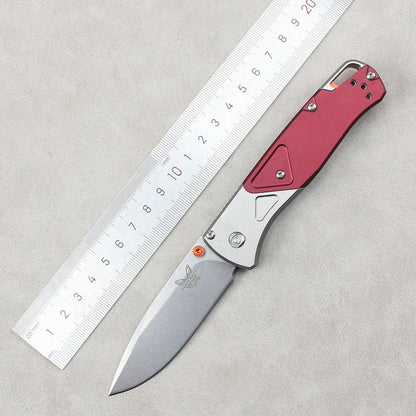 Benchmade 535-9 Folding Knife – Camping Knife with Aluminum Handle, High-Hardness Survival Knife, Outdoor Folding Knife