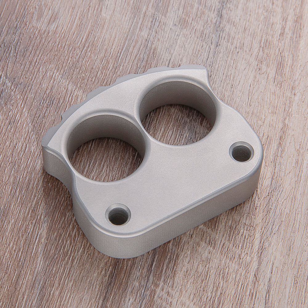 Afrankart DFK 2 Finger Brass Knuckles Ring Stainless Steel - Cakra EDC Gadgets