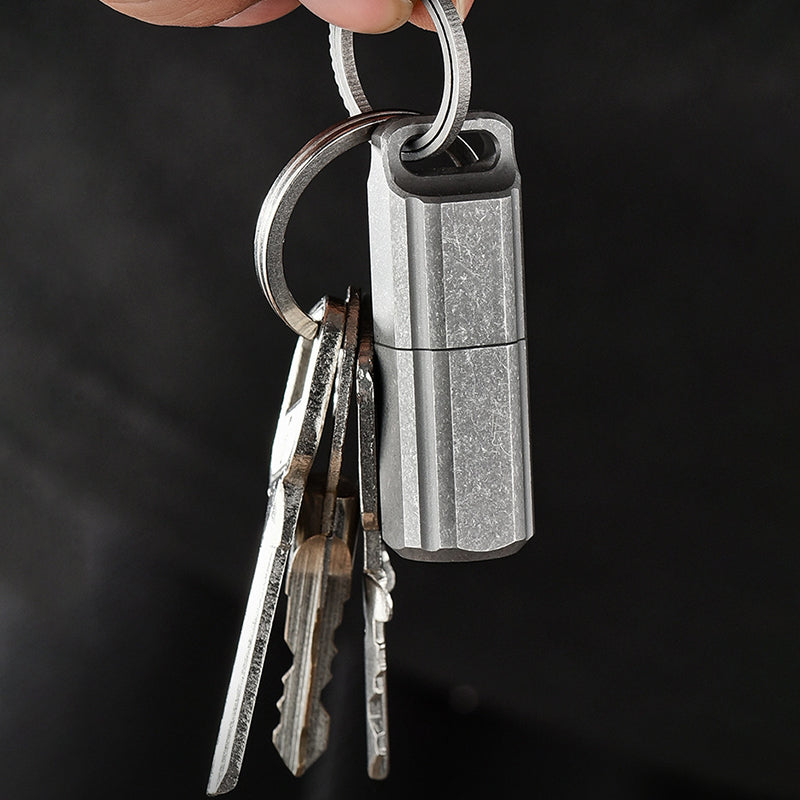 Titanium Sealed Waterproof Keychain Box