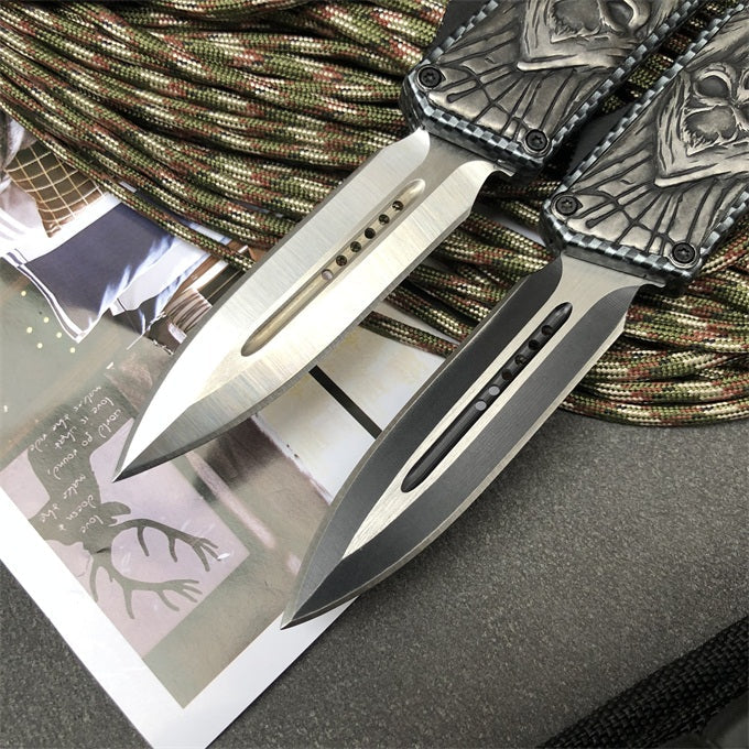 Cross Skull Switchblade