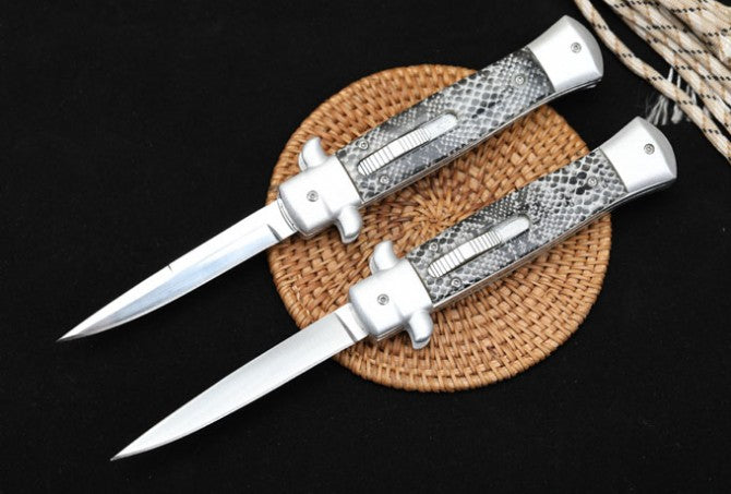 OTF Knife - Snake Skin Pattern