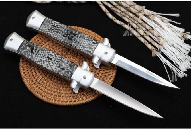 OTF Knife - Snake Skin Pattern