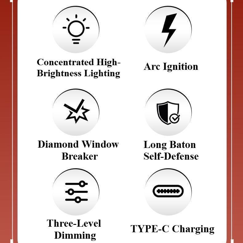 Outdoor Vehicle - Mounted Home Security Self - Defense Baton