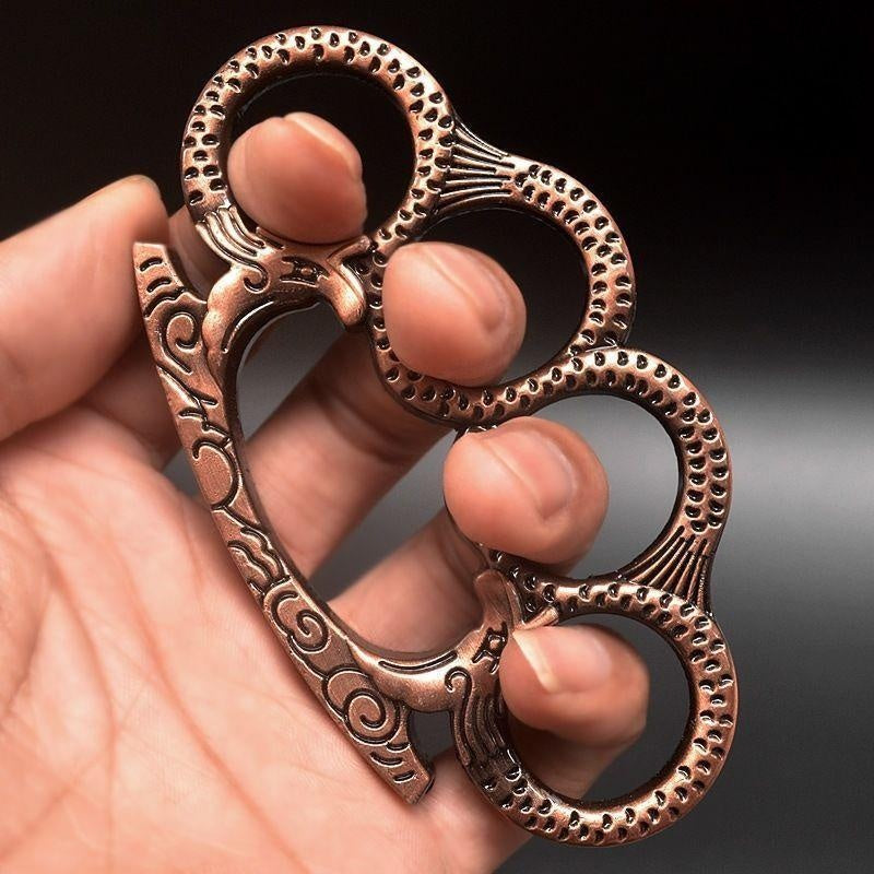 1/2 Pcs Double-Dragon High-Strength Tactical Finger Ring Finger Tiger.