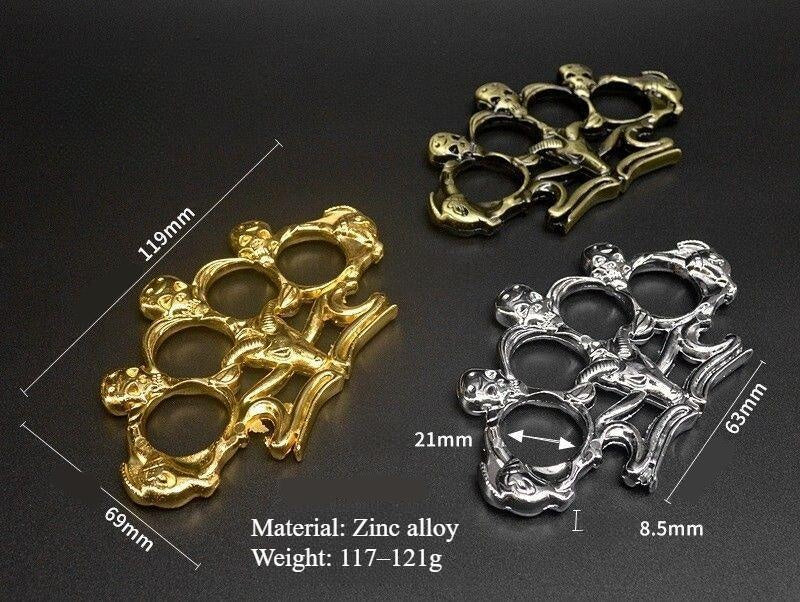 Hot Selling 3-Color Skull Self-Defense Finger Tiger
