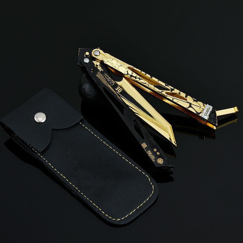 Delta Force peripherals Shadow Blade weapon, foldable handsome alloy model of butterfly knife.